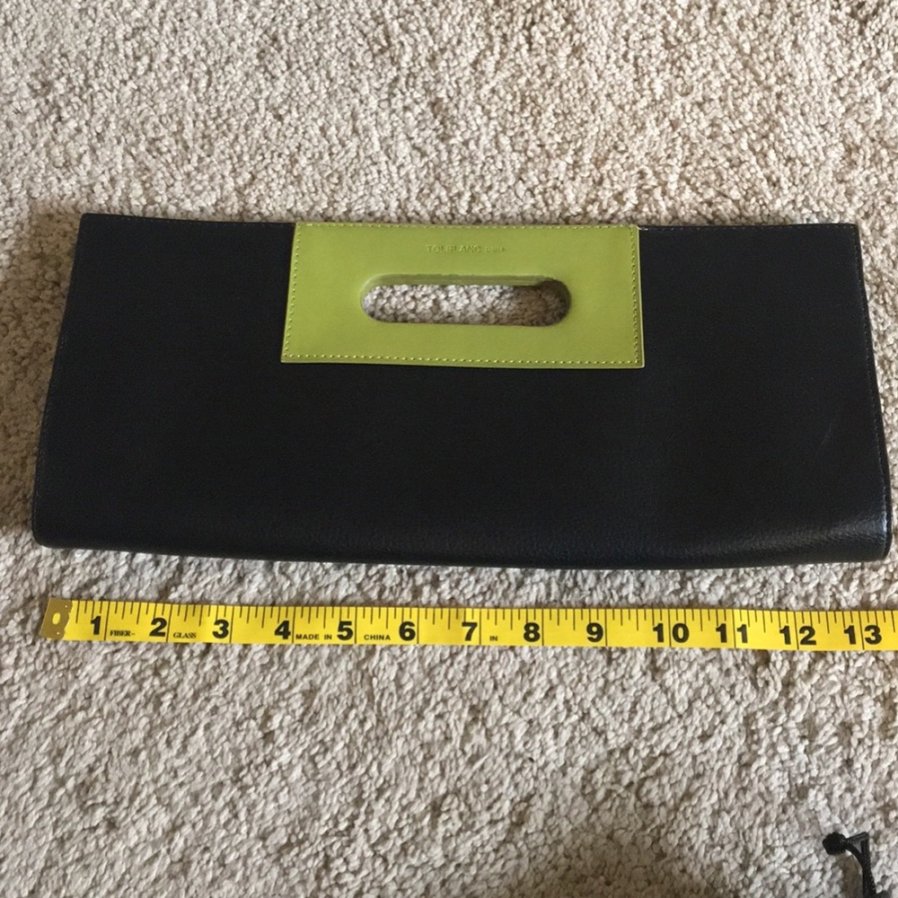 NWOT Tolblanc Paris clutch with removable strap.
